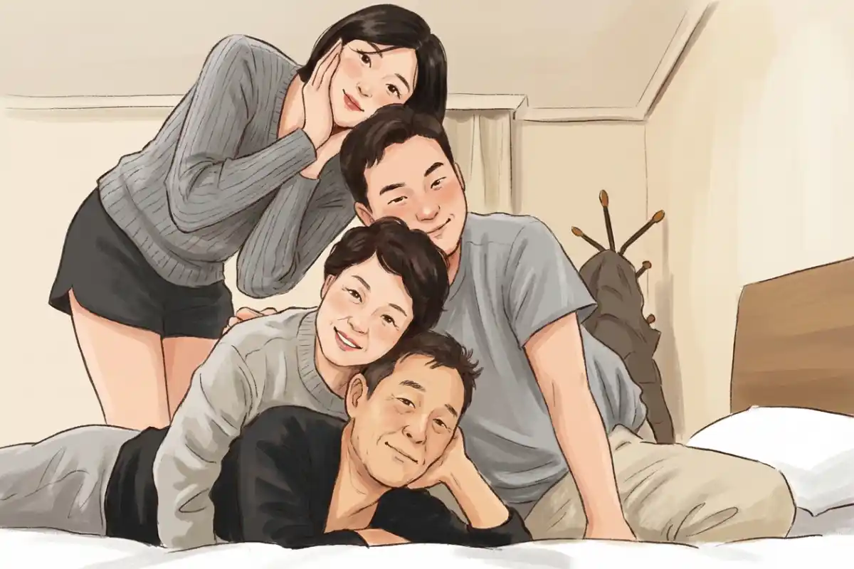 초시대 창업자 가족 사진